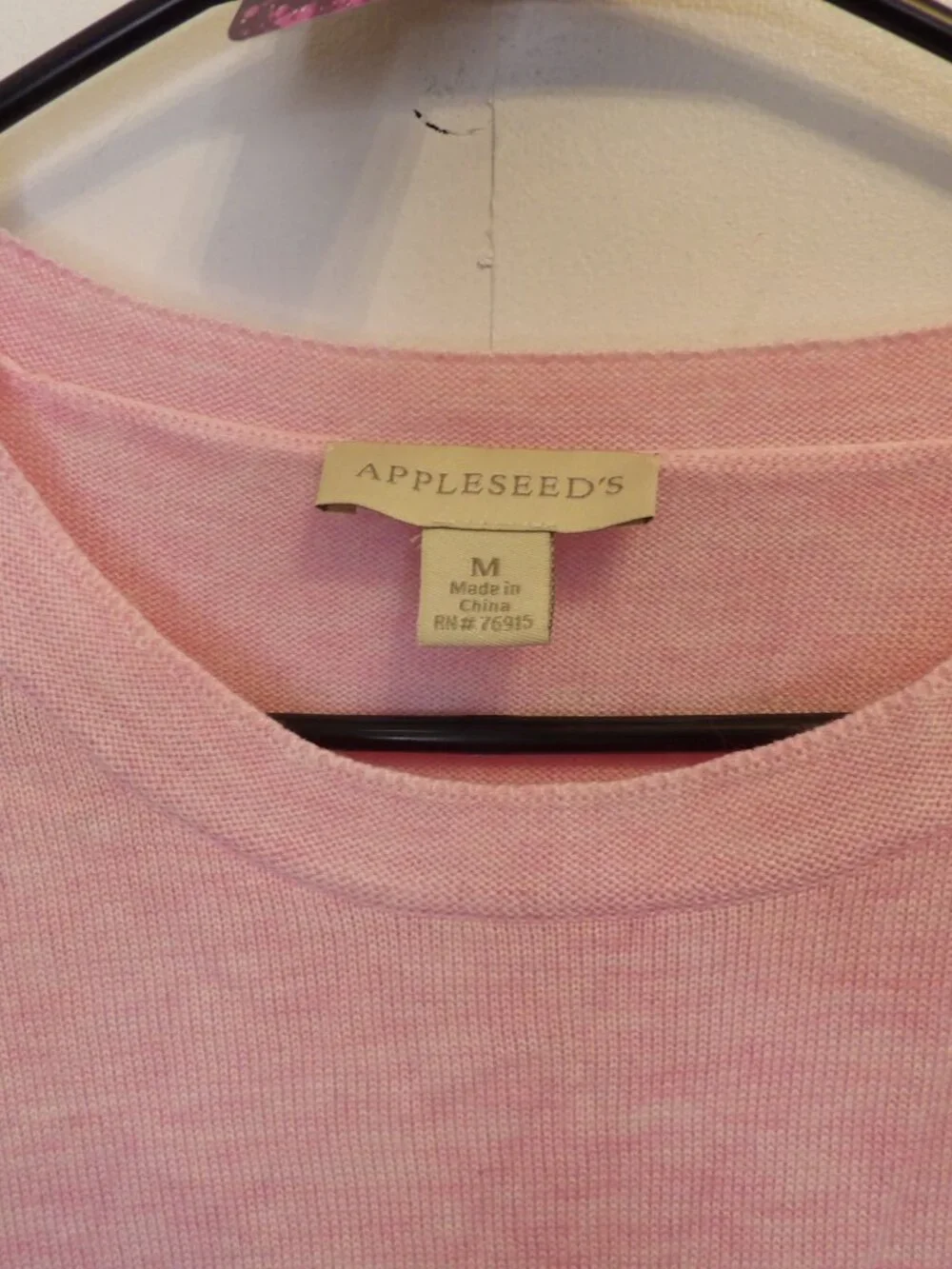 Appleseed, Pink short sleeve blouse (Women's Medium) - Picture 3 of 4